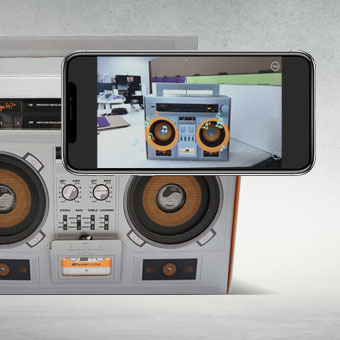 AR Electronics Boom Box Display