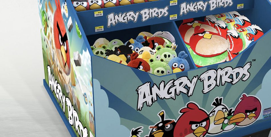 POS Dump Bin Display for Angry Birds Toys