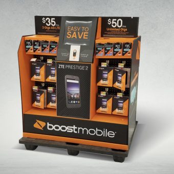 Boost Mobile Pallet Display