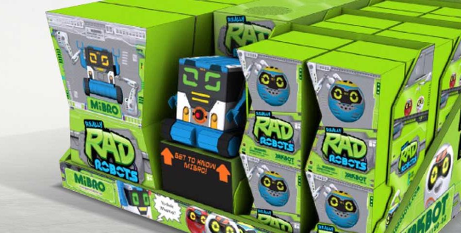 Point of Sale Display for Rad Robots