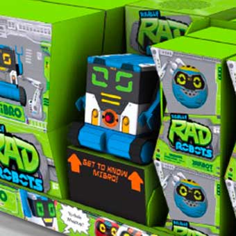 Point of Sale Display for Rad Robots