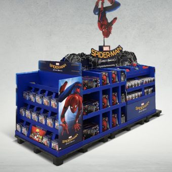 Spiderman Train Display