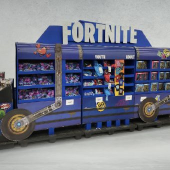 Fortnite Battle Bus Train Display