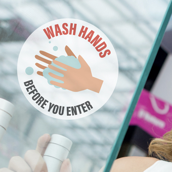 wash hands cling - bay cities
