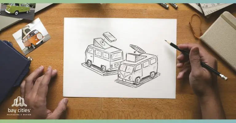 Sketches of VW-style bus